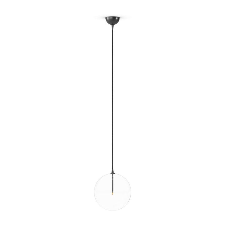 Pendants Crystal Globe Pendant - Black Gunmetal - 11.75"X11.75"