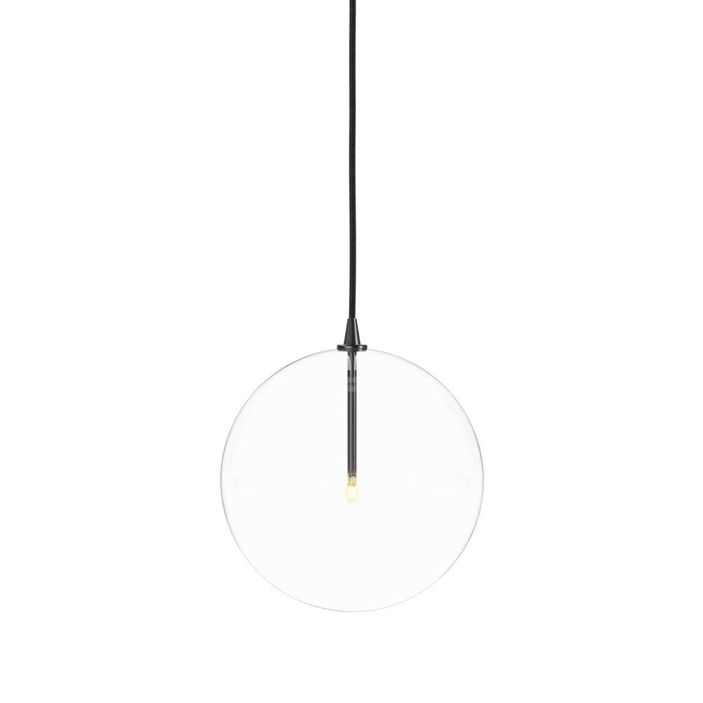 Pendants Crystal Globe Pendant - Black Gunmetal - 11.75"X11.75"