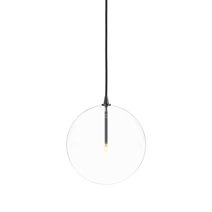 Pendants Crystal Globe Pendant - Black Gunmetal - 11.75"X11.75"