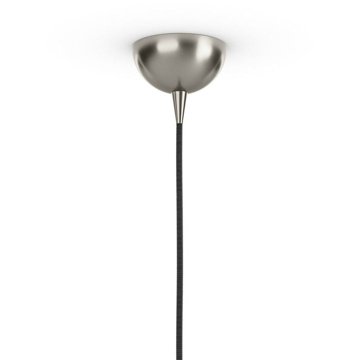 Glass Globe Pendant - Polished Nickel