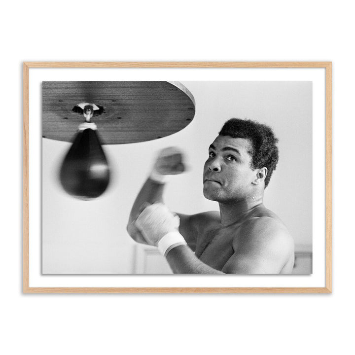 Muhammad Ali Punching Bag By Getty Images - 40"X30" - White Oak