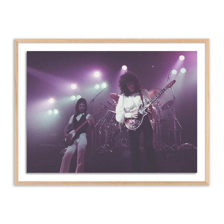 Queen In Concert By Getty Images - 24"X18" - White Oak