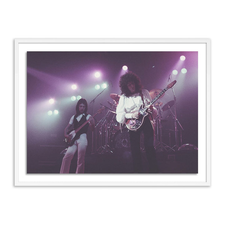 Queen In Concert By Getty Images - 24"X18" - White Maple