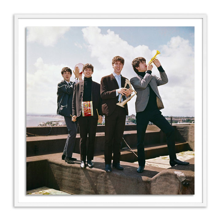 Beatles Portrait By Getty Images - 24"X24" - White Maple