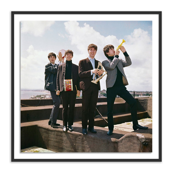 Beatles Portrait By Getty Images - 40"X40" - Black Maple