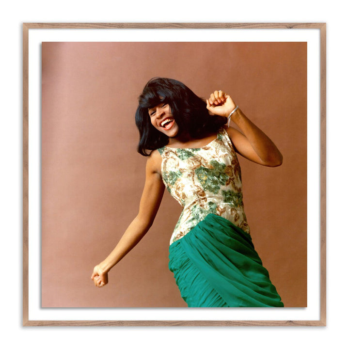 Tina Turner Portrait Session By Getty Images - 32"X32" - Rustic Walnut