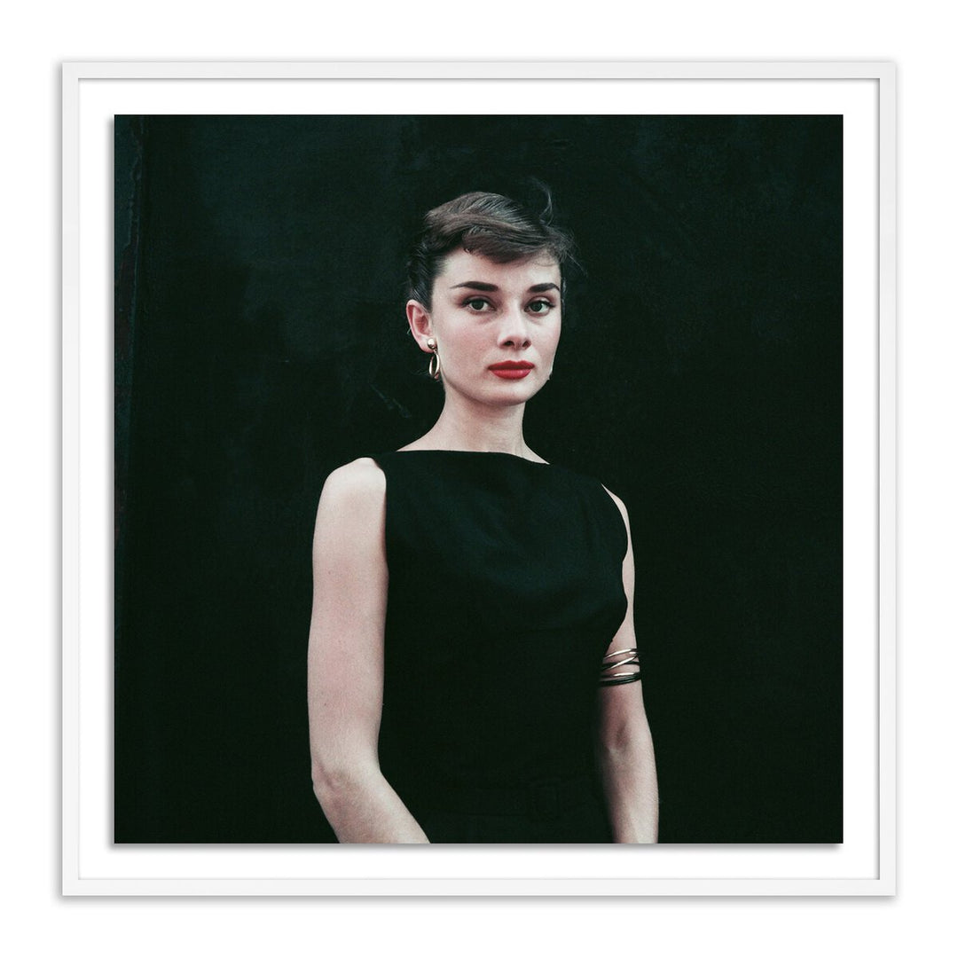 Audrey Hepburn By Getty Images - 40"X40" - White Maple