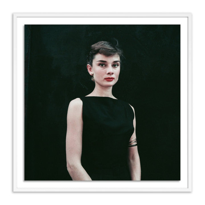 Audrey Hepburn By Getty Images - 40"X40" - White Maple