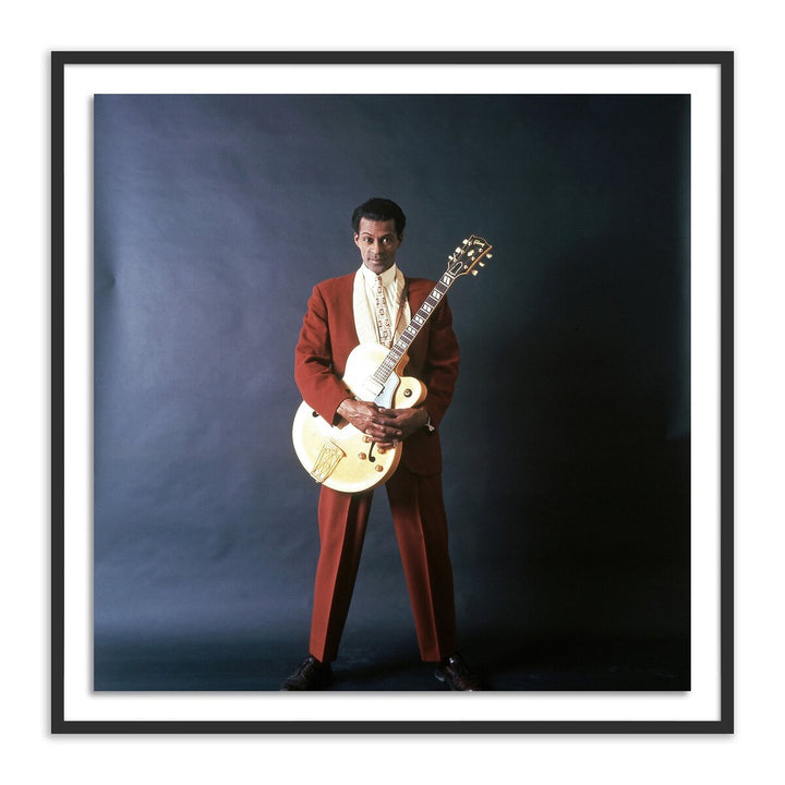 Chuck Berry Portrait Session By Getty Images - 48"X48" - Black Maple