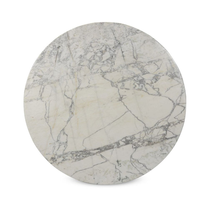Balboa Outdoor Dining Table - Veined White Marble