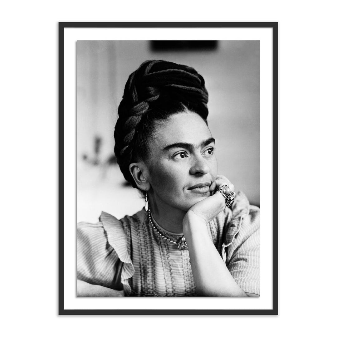 Frida Kahlo By Getty Images - 30"X40" - Black Maple