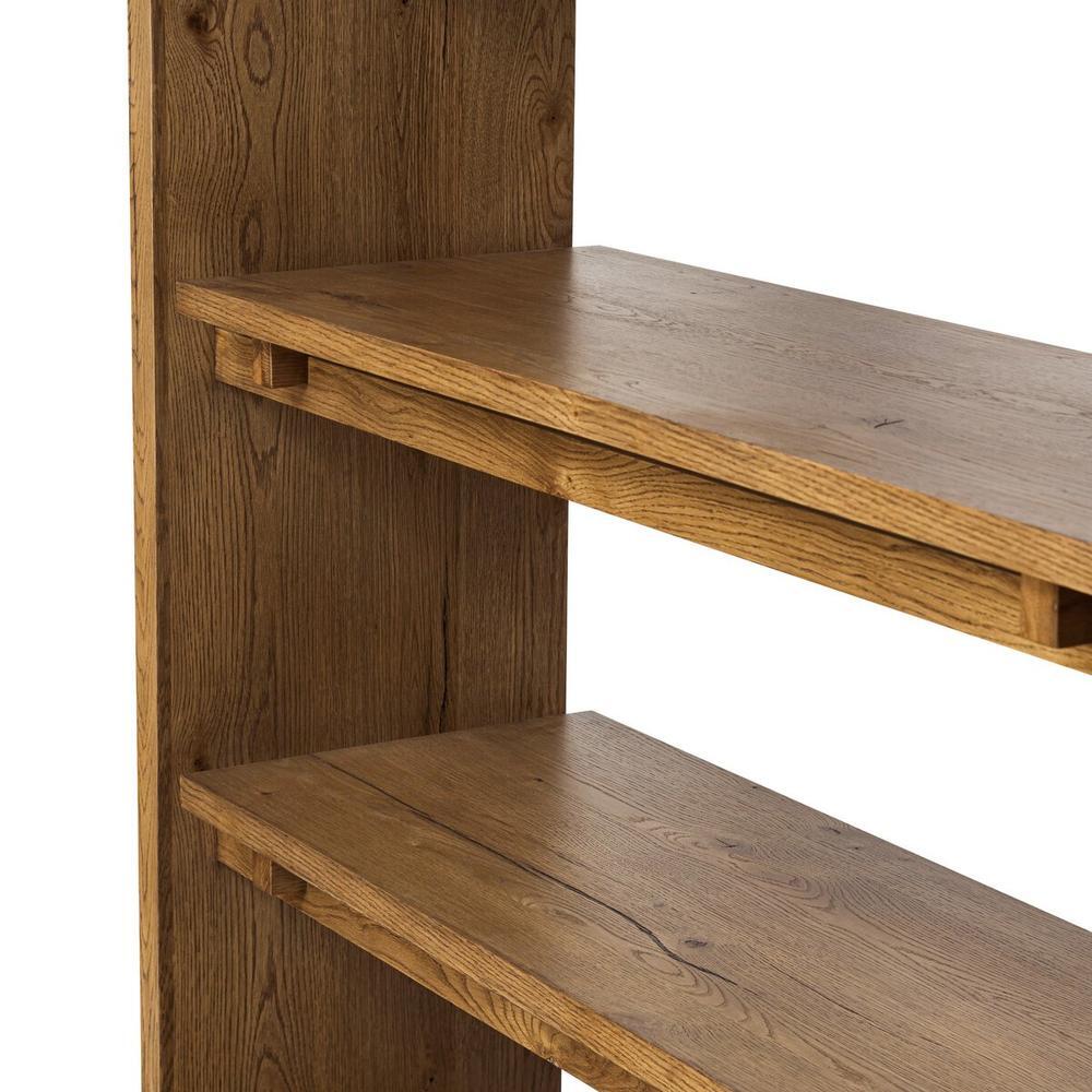 Theodore Bookcase: Rustic Amber Oak
