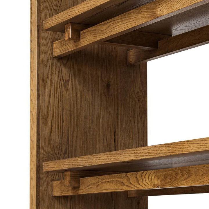 Theodore Bookcase: Rustic Amber Oak