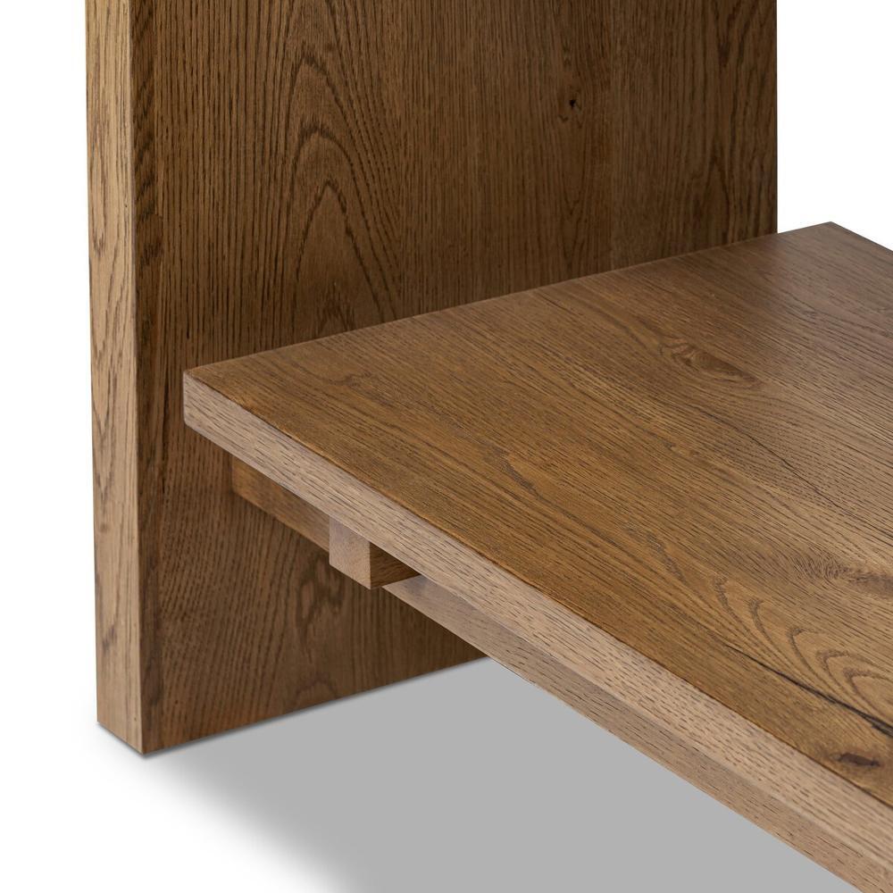 Theodore Bookcase: Rustic Amber Oak