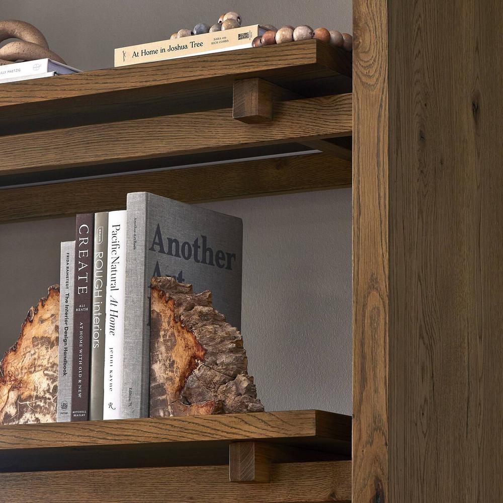 Theodore Bookcase: Rustic Amber Oak