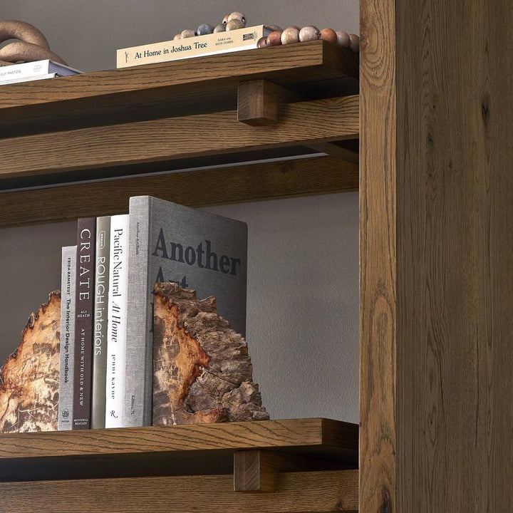 Theodore Bookcase: Rustic Amber Oak