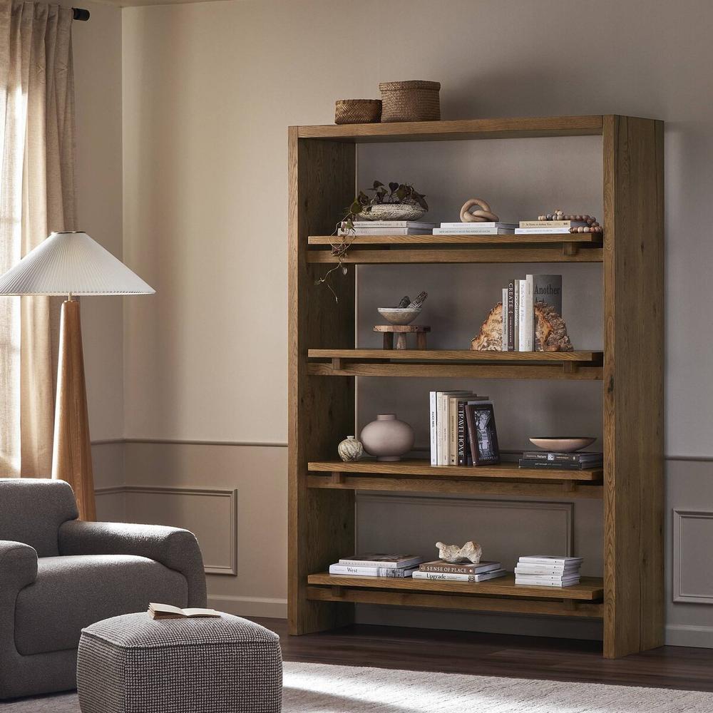 Bookcases & Etageres Theodore Bookcase: Rustic Amber Oak