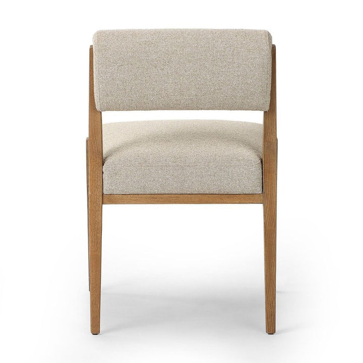 Navid Dining Chair: Weslie Flax - Smoked Grey