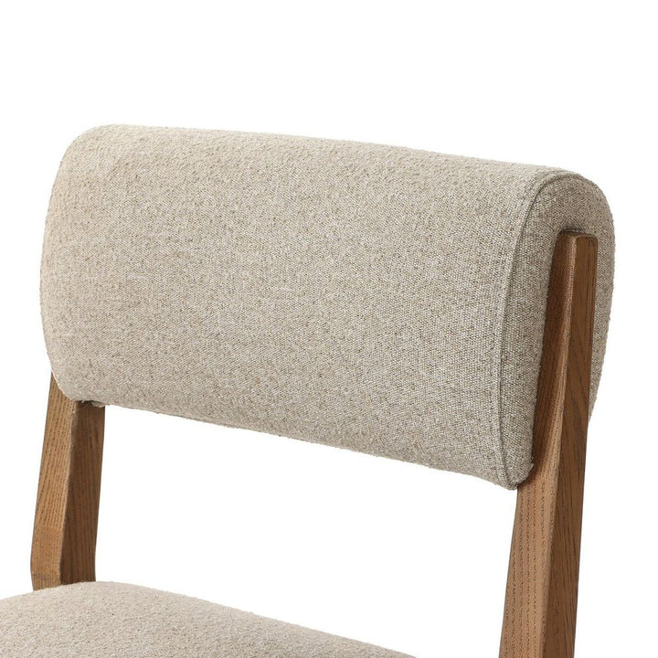 Navid Dining Chair: Weslie Flax - Smoked Grey
