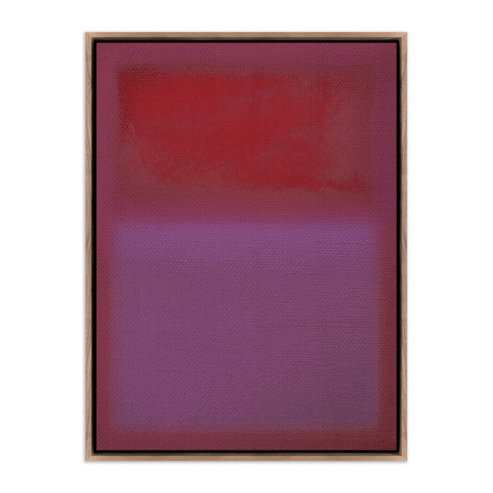 Composition Violet By Charles Stuart - 36"X48" - Rustic Walnut