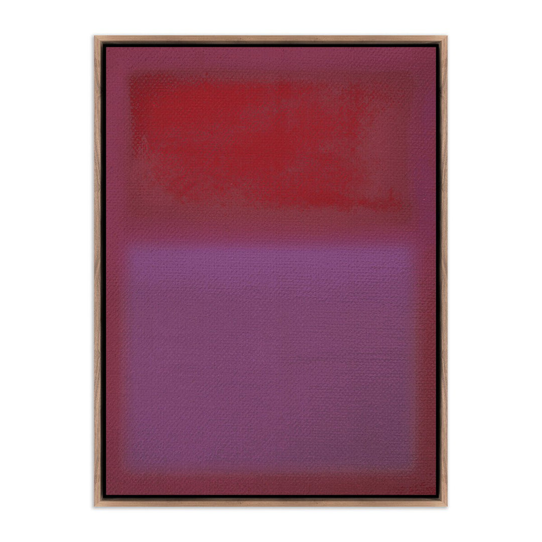 Composition Violet By Charles Stuart - 30"X40" - Rustic Walnut