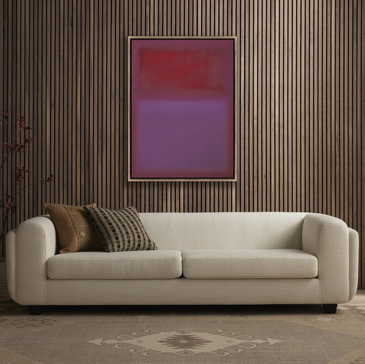 Composition Violet By Charles Stuart - 30"X40" - Rustic Walnut