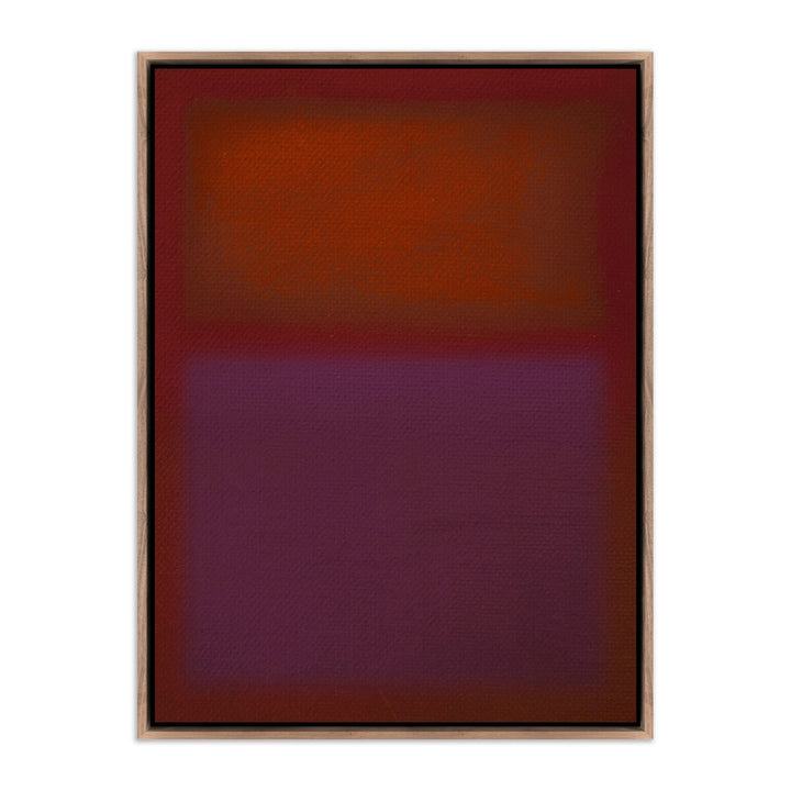 Composition Burgundy By Charles Stuart - 30"X40" - Rustic Walnut