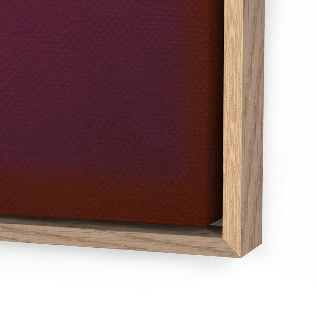 Composition Burgundy By Charles Stuart - 36"X48" - White Oak