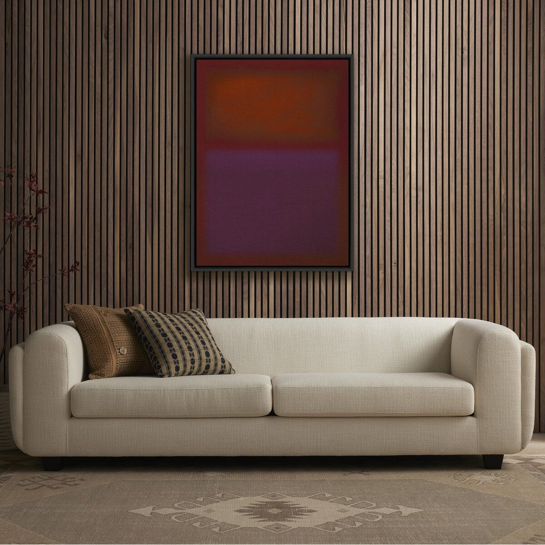 Composition Burgundy By Charles Stuart - 30"X40" - Black Maple