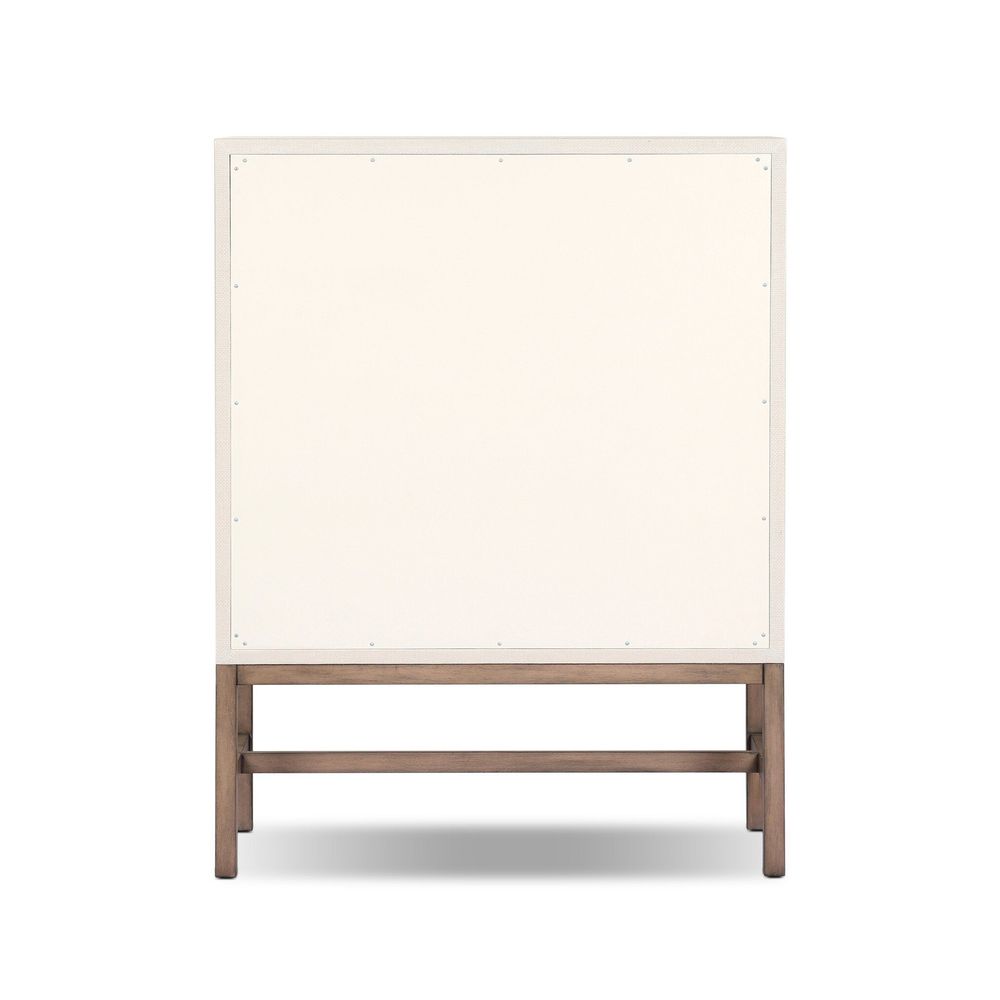 Fiona Bar Cabinet - Ivory Raffia