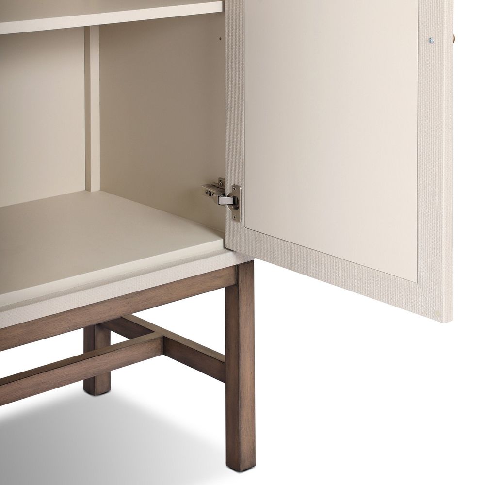 Fiona Bar Cabinet - Ivory Raffia