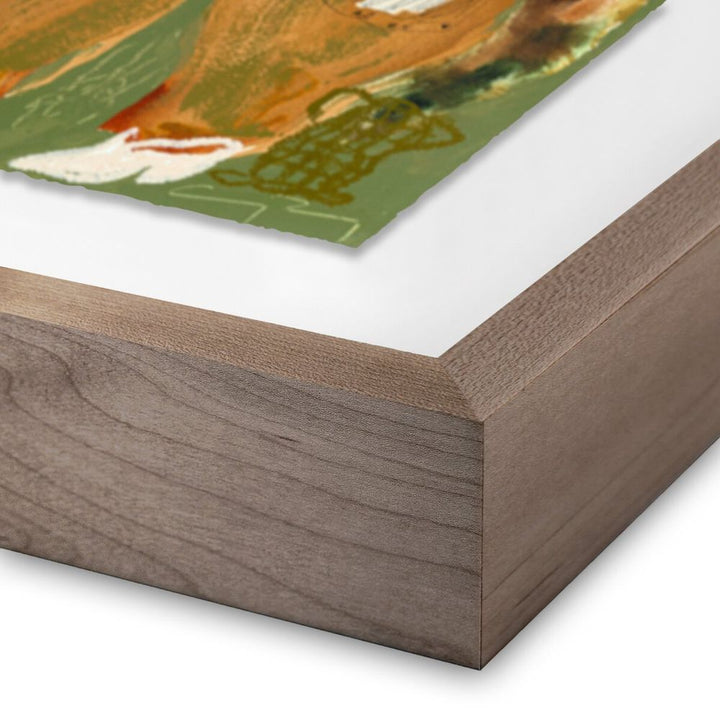 Wall Art The Beacon By Caroline Pinney - 24"X32" - Rustic Walnut