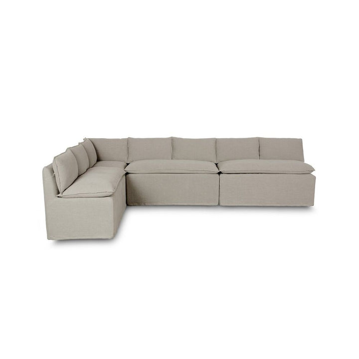 Andre Slipcover Dining Banquette L-Shape
