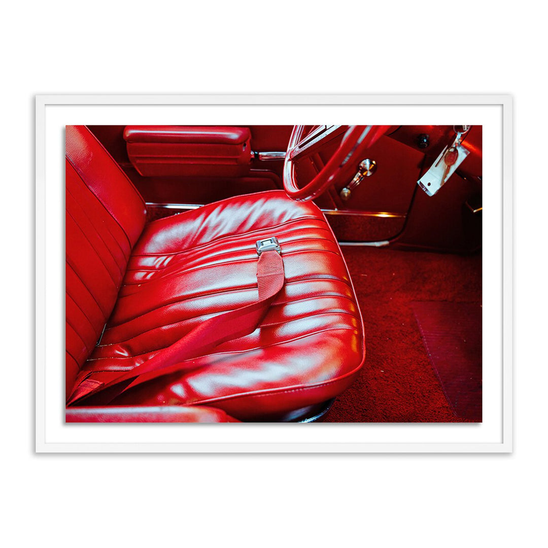 L'S Car By Ella Virginia West - 32"X24" - White Maple - Framed Paper