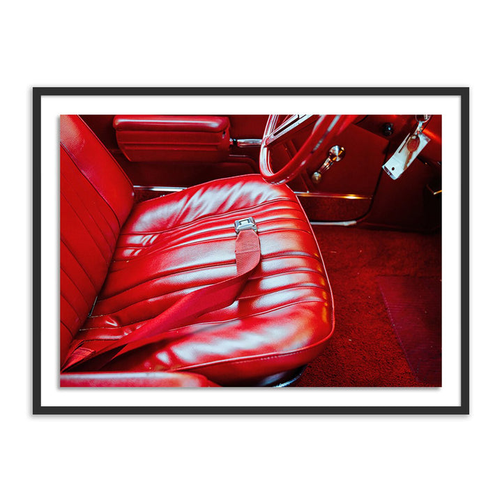 L'S Car By Ella Virginia West - 32"X24" - Black Maple - Framed Paper