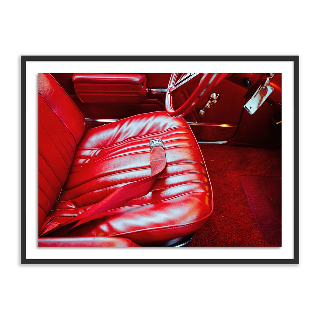 L'S Car By Ella Virginia West - 48"X36" - Black Maple - Framed Paper