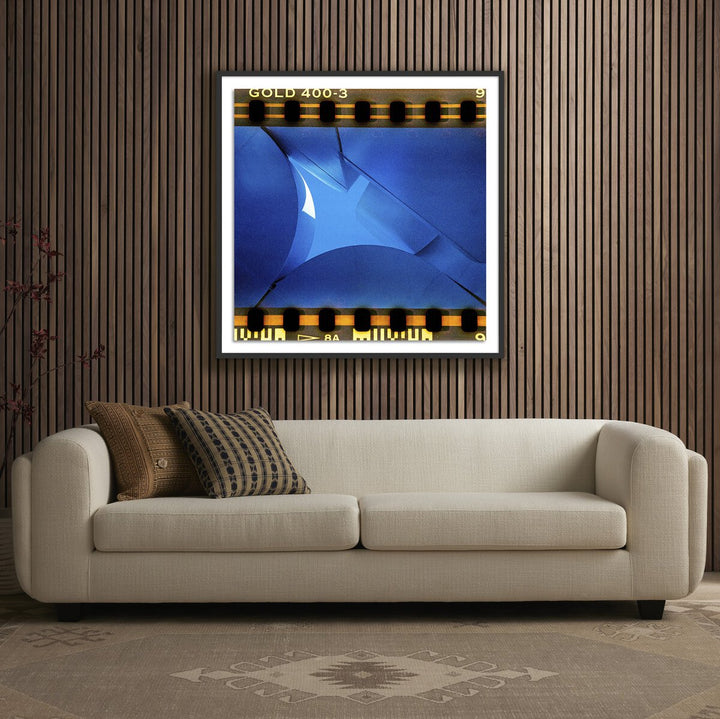 Golden Blues No. 1 By Ella Virginia West - 40"X40" - Black Maple