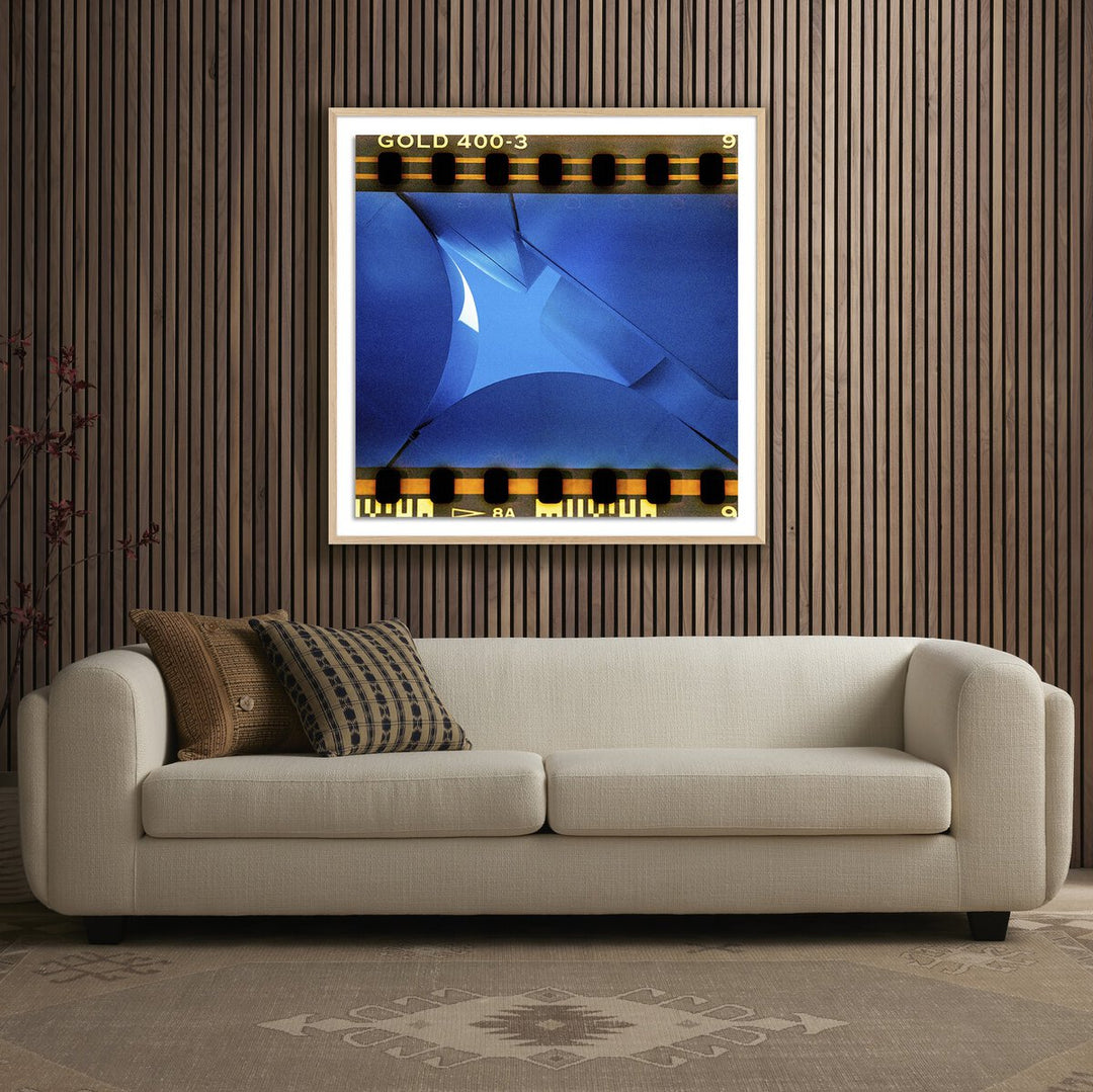 Golden Blues No. 1 By Ella Virginia West - 40"X40" - White Oak