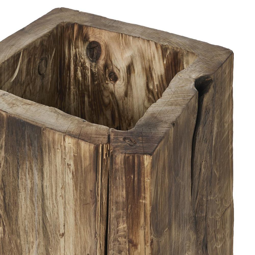 Decor Tora Planter Medium: Burnt Reclaimed