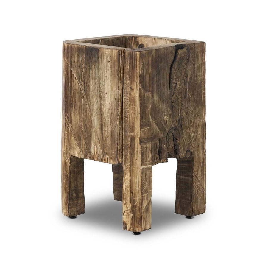 Decor Tora Planter Medium: Burnt Reclaimed