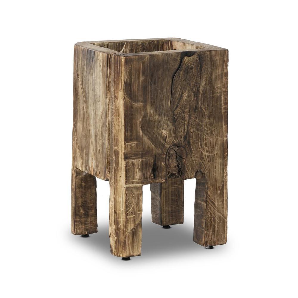 Decor Tora Planter Medium: Burnt Reclaimed