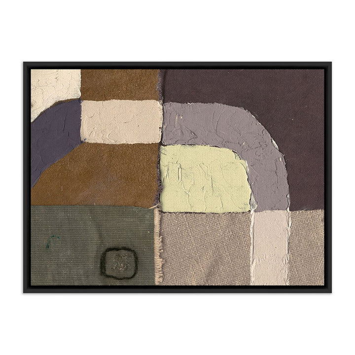 Textile 1 By Raoul Morren - 24"X32" - Black Maple Floater