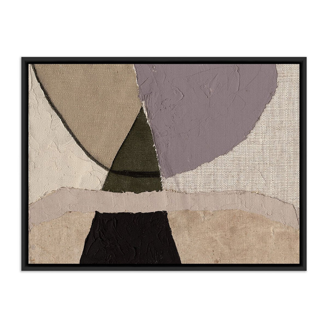 Textile 2 By Raoul Morren - 30"X40" - Black Maple Floater