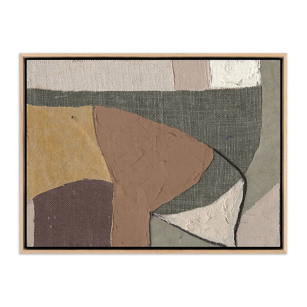 Textile 4 By Raoul Morren - 18"X24" - White Oak Floater