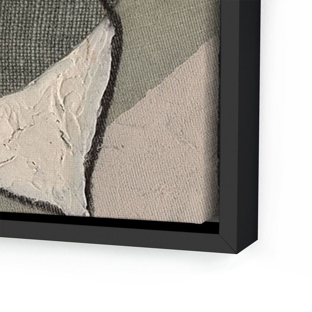 Wall Art Textile 4 By Raoul Morren - 18"X24" - Black Maple Floater