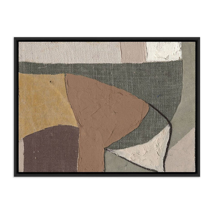 Wall Art Textile 4 By Raoul Morren - 18"X24" - Black Maple Floater