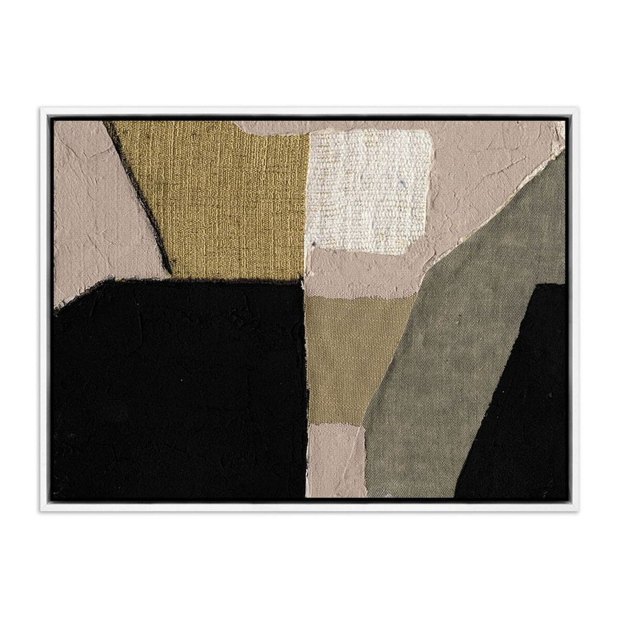 Wall Art Textile 5 By Raoul Morren - 30"X40" - White Maple Floater
