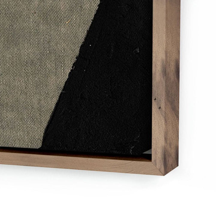 Wall Art Textile 5 By Raoul Morren - 36"X48" - Rustic Walnut Floater