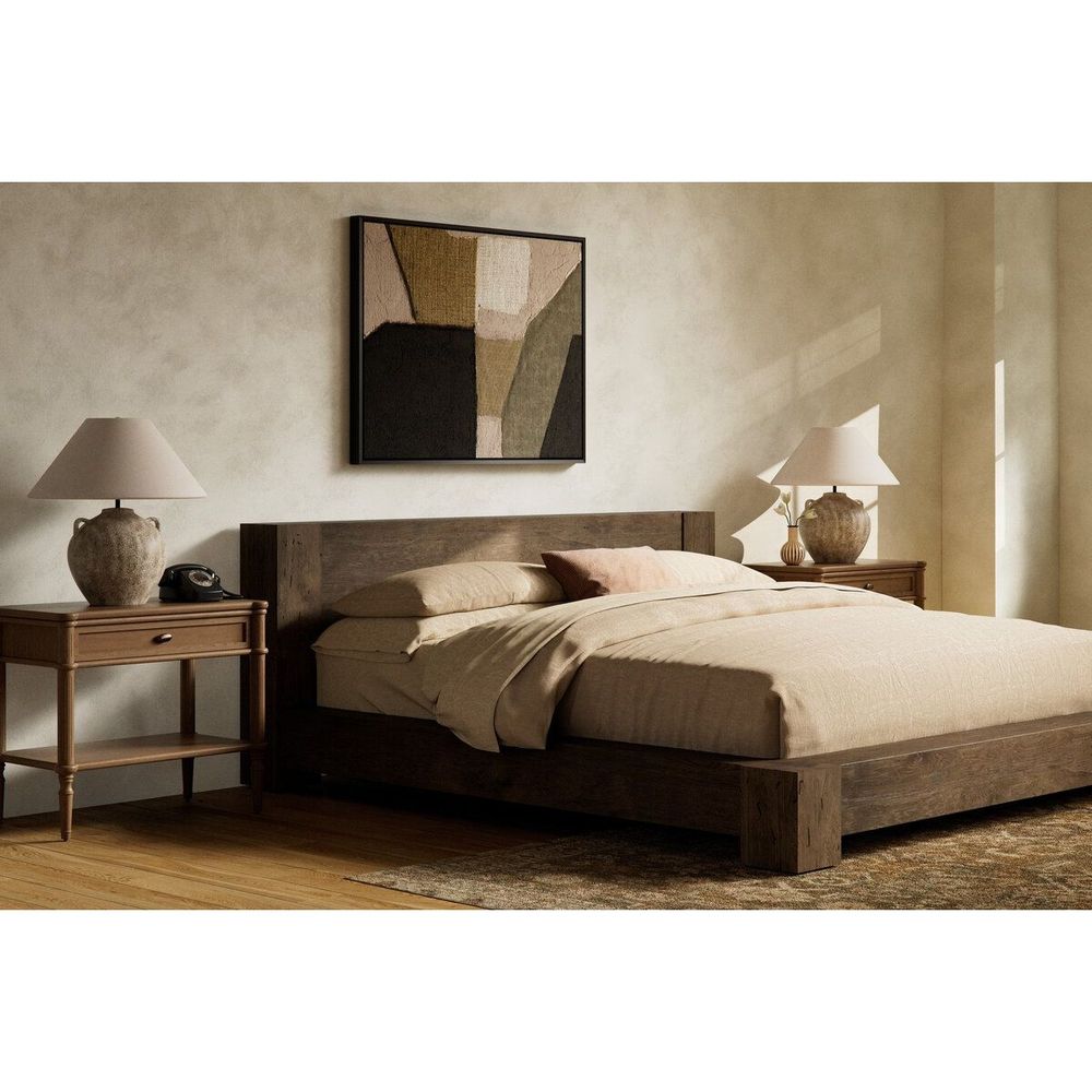 Wall Art Textile 5 By Raoul Morren - 30"X40" - Black Maple Floater