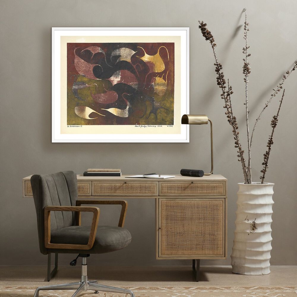 Wall Art Experminet Ii By Pepi Sprohge - 40"X33.5" - White Maple